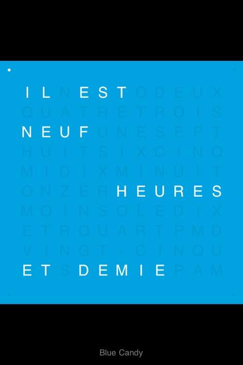 TIME IN WORDS - QLOCKTWO
