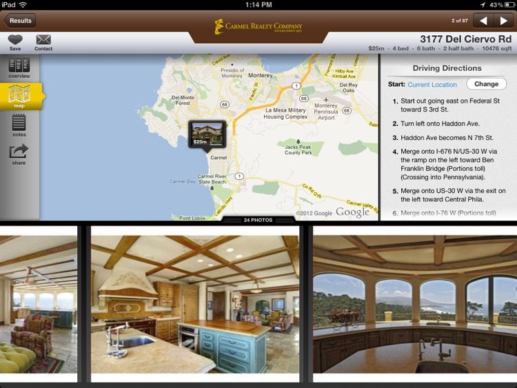 Carmel Realty for iPad