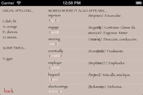 English Phonemes - iPhone Edition screenshot 3