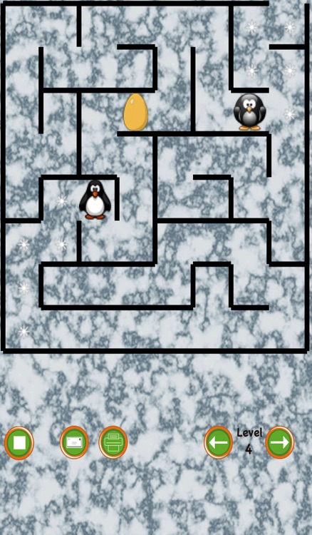 Penguin Maze Race (find the egg)