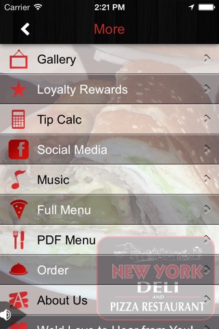 New York Deli and Pizza Restaurant screenshot 2