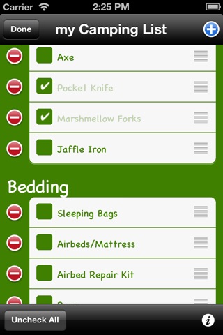 my Camping List screenshot 2