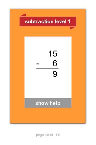 Smart Flashcards - Subtraction 1 screenshot 2