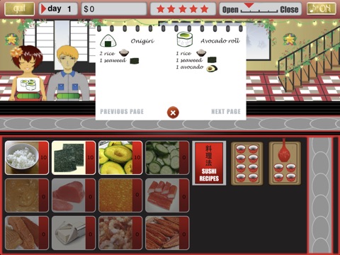 Suzie's Sushi House - iPad edition screenshot 2