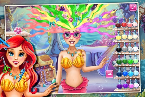 Mermaid hair salon screenshot 2