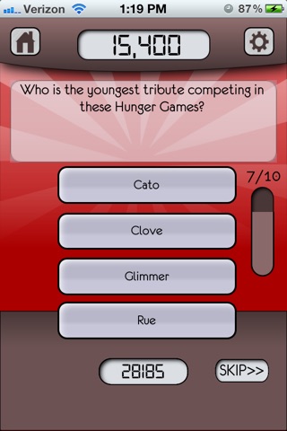 The Hunger Games Trivia screenshot 2