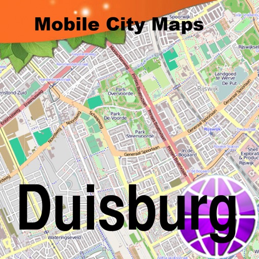 Duisburg Street Map. icon