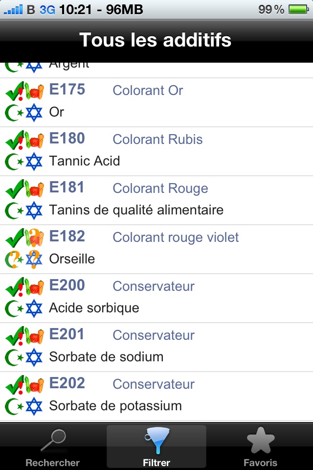 iAdditifs Pro screenshot 2