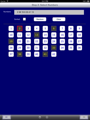 Lotto Wizard Lite For iPad screenshot 2