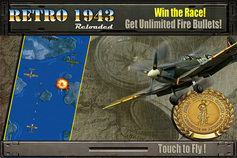 Retro 1943 Reloaded PRO - Normandy Ace Spitfire Flight Commander screenshot 3