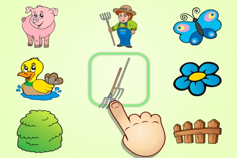 An Educational Shape Matching Game for Kids and Toddlers - Food, Farm and Outfit Edition screenshot 2