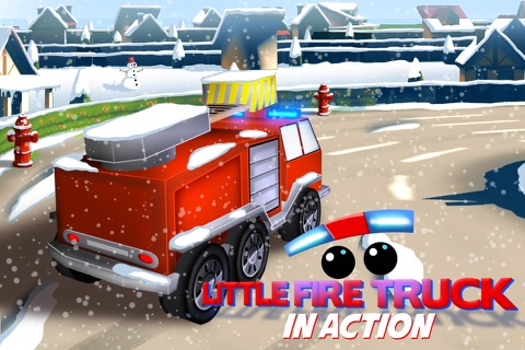 Little Fire Truck in Action - Driving Game With Cartoon Graphics for Kids screenshot 3