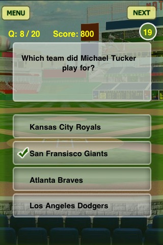 Baseball Ultimate Quiz screenshot 2