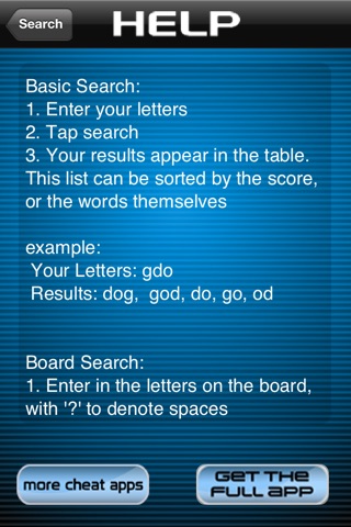 Words Cheats Free - Cheater & Solver for Words with Friends Lite screenshot 4