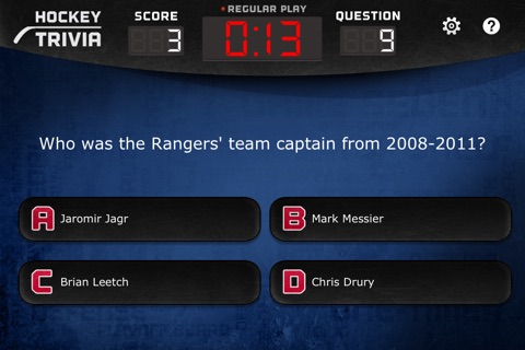 New York Rangers - Hockey Trivia Lite screenshot 4