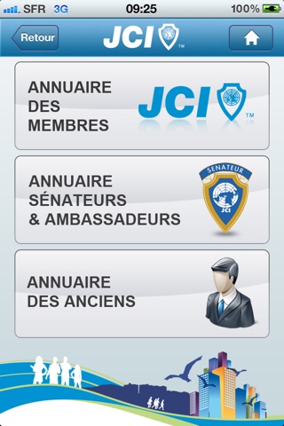 Annuaire JCI screenshot 2