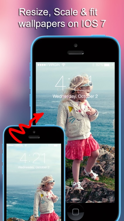 Customize wallpaper - Add Effects & Create Wallpapers, download free wallpapers HD for iOS 7 home screen, lock screen