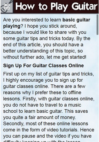 How To Play Guitar+: Learn How To Play The Guitar The Easy Way!! screenshot 4