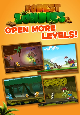 Forest Zombies Run Free - Flick Zombie Temple Attack Game Version 2 screenshot 3