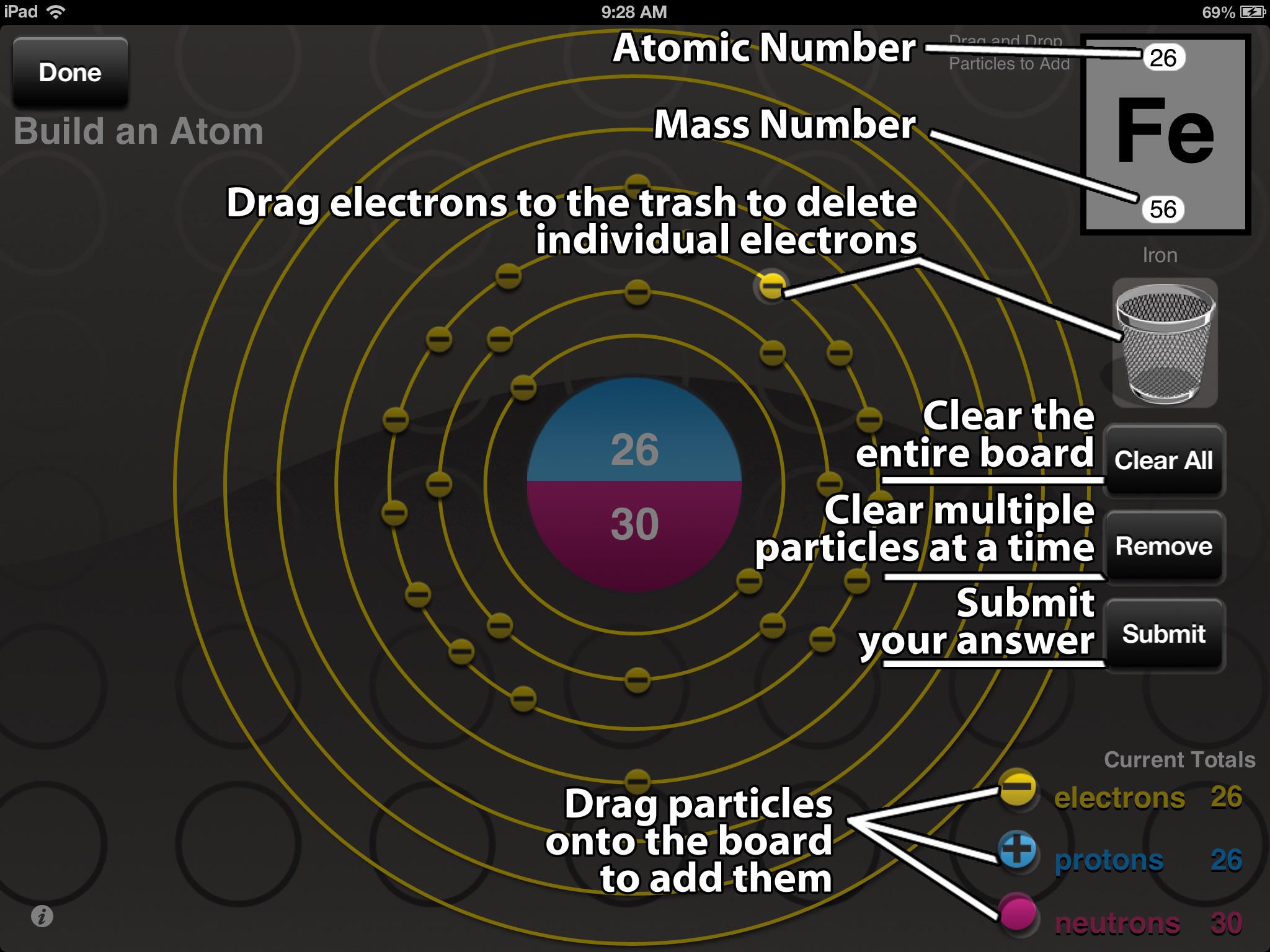 Building Atoms, Ions, and Isotopes HD screenshot 4