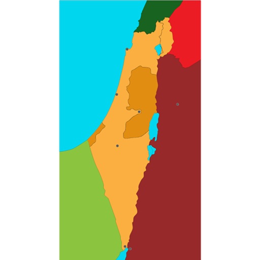 Israel Map Puzzle Icon