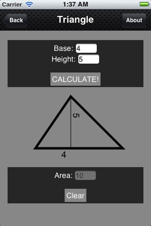 Area Calculator!