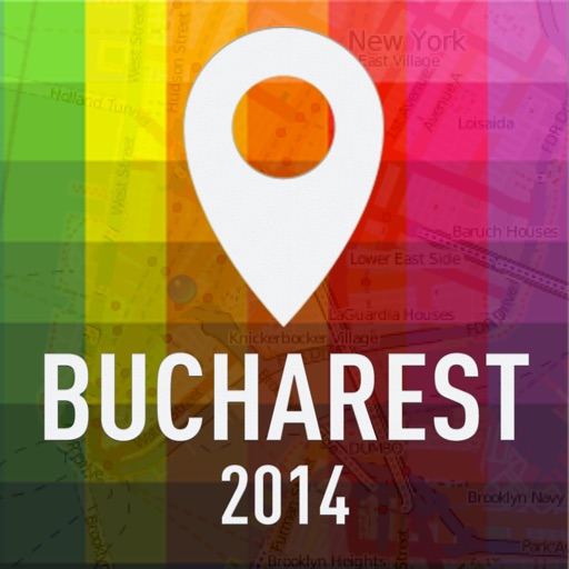 Offline Map Bucharest - Guide, Attractions and Transports icon