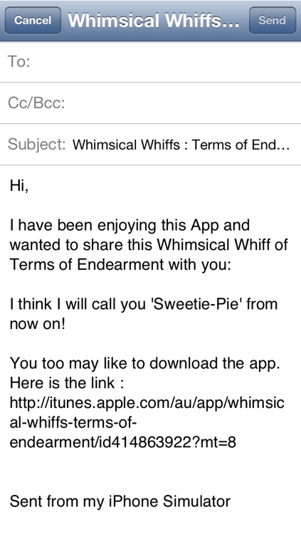 Terms of Endearment - Whimsical Whiffs