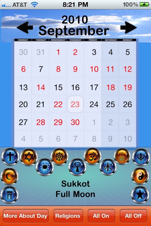 Spiritual Calendar