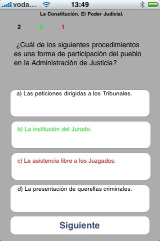 Test Free de la Contitución Española screenshot 2