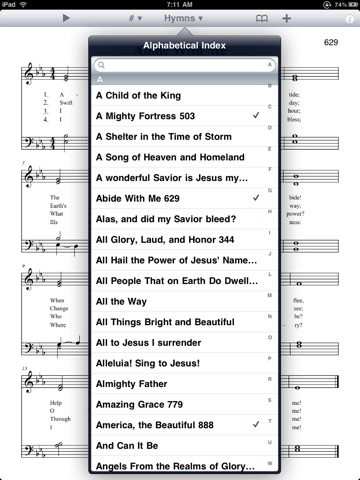 Evangelical Lutheran Hymnal screenshot 3