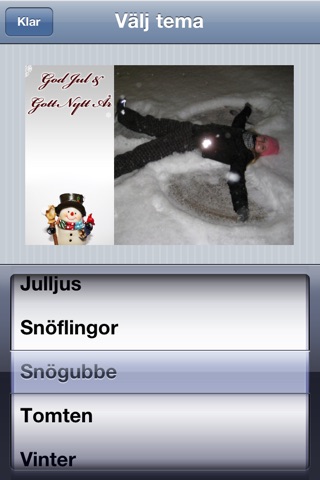 Personliga Julkort screenshot 2