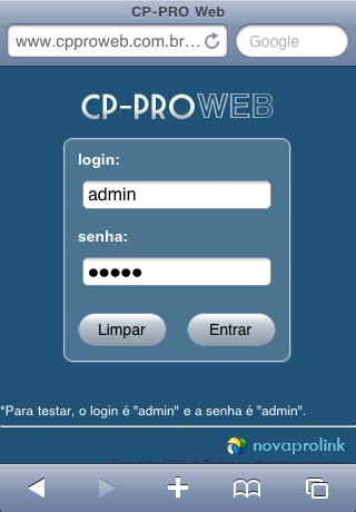 CP-Pro Web screenshot 2