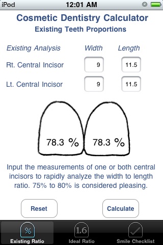 Cosmetic Dentistry Calculator