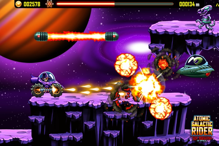 Atomic Galactic Rider - Van Pershing in Space screenshot-4