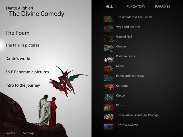 iDante for iPad - The Divine Comedy screenshot-4