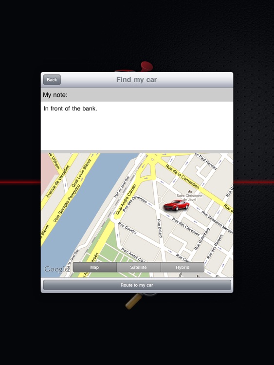 Find My Car for iPad