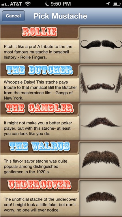 The Mustache App