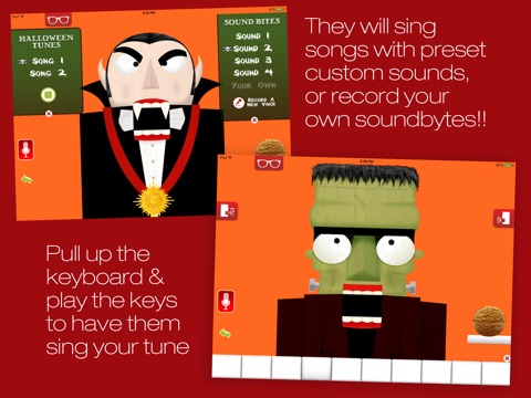Singing Monster Nutcracker feat. Frankenstein, Dracula, Wolfman & Zombie screenshot 2