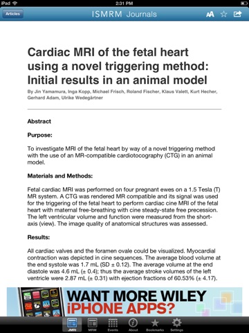 ISMRM Journals for iPad screenshot 2