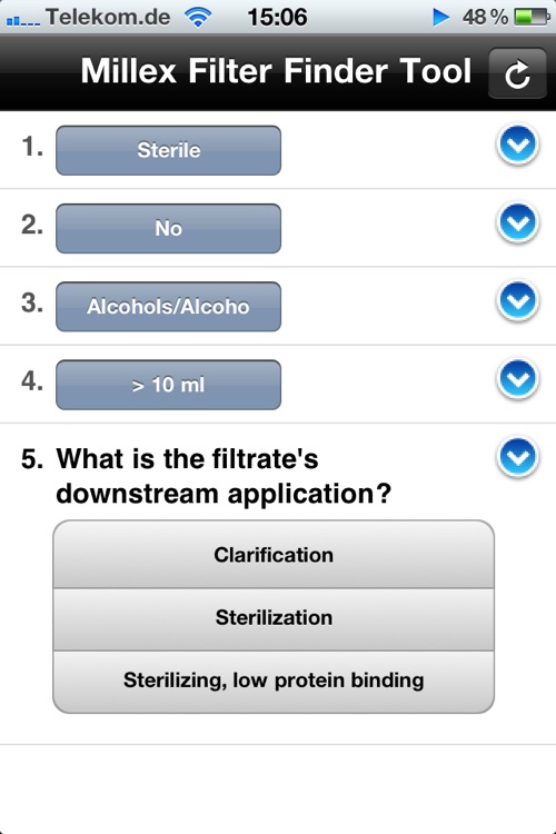 Millex Filter Finder