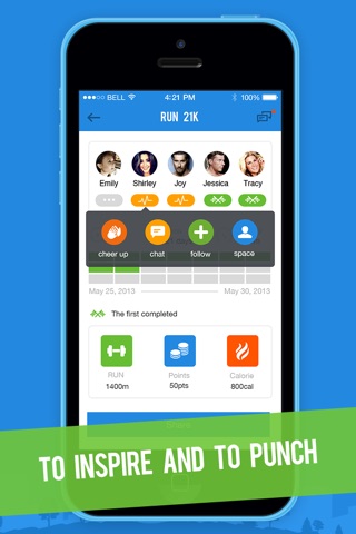 FitUp – The First Inspirational Social Network for Fitness, Workout and Exercise, A Place to Compete and Commit to Fitness screenshot 3