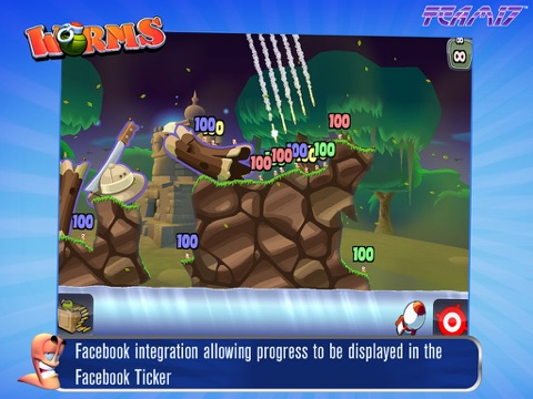 Worms HD на iPad