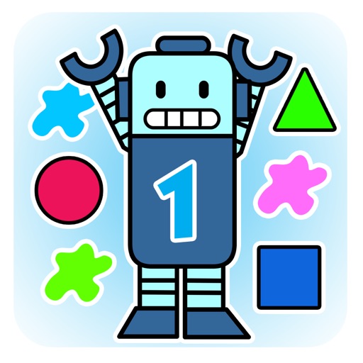 Robot Puzzle  - numbers,shapes,colors,Baby Early
