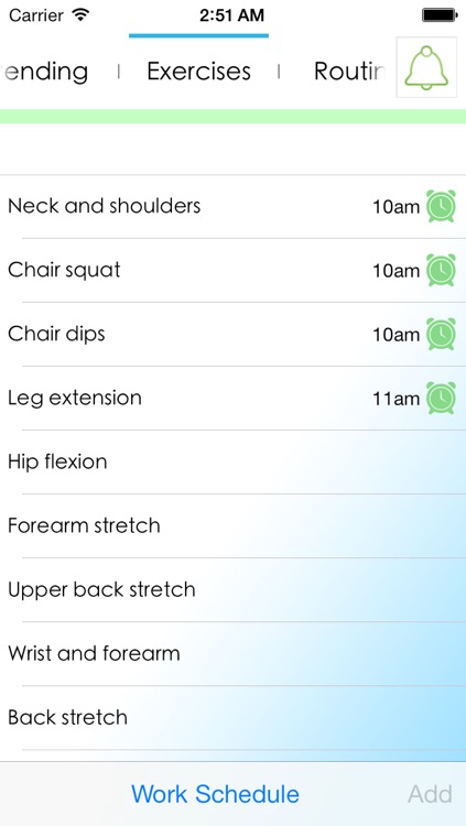 Health@Work - Workplace reminder to exercise, stretch, drink water