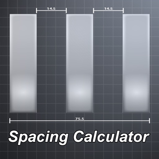 Baluster and Post Spacing Calculator for joiners or landscape gardeners Icon