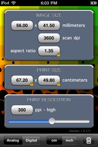 PrintCalc screenshot 2