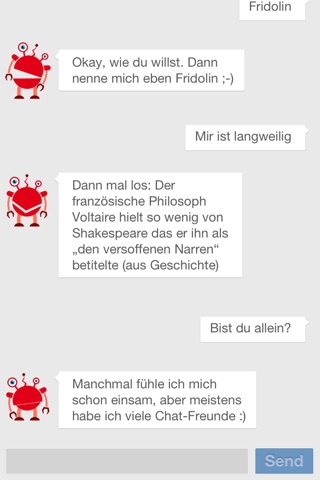 Chat-Bot - endlich nicht mehr mit Menschen chatten! screenshot 2