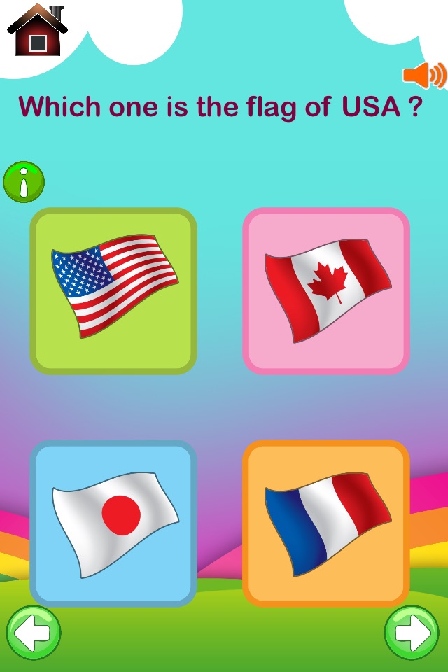 First Step Country : Fun and Learning General Knowledge Geography game for kids to discover about world Flags, Maps, Monuments and Currencies. screenshot 2