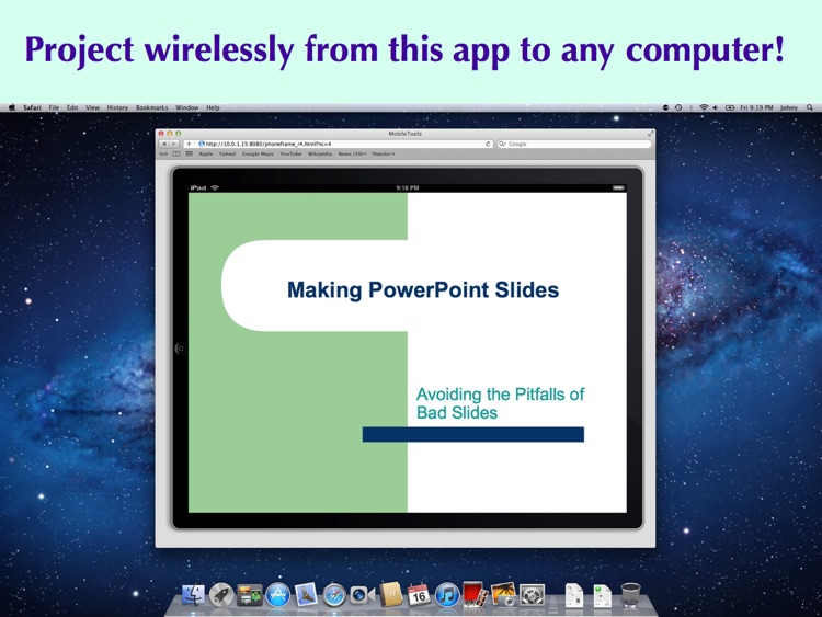 Mobile Presenter Pro - Wireless Screen Sharing and Projection for iPad